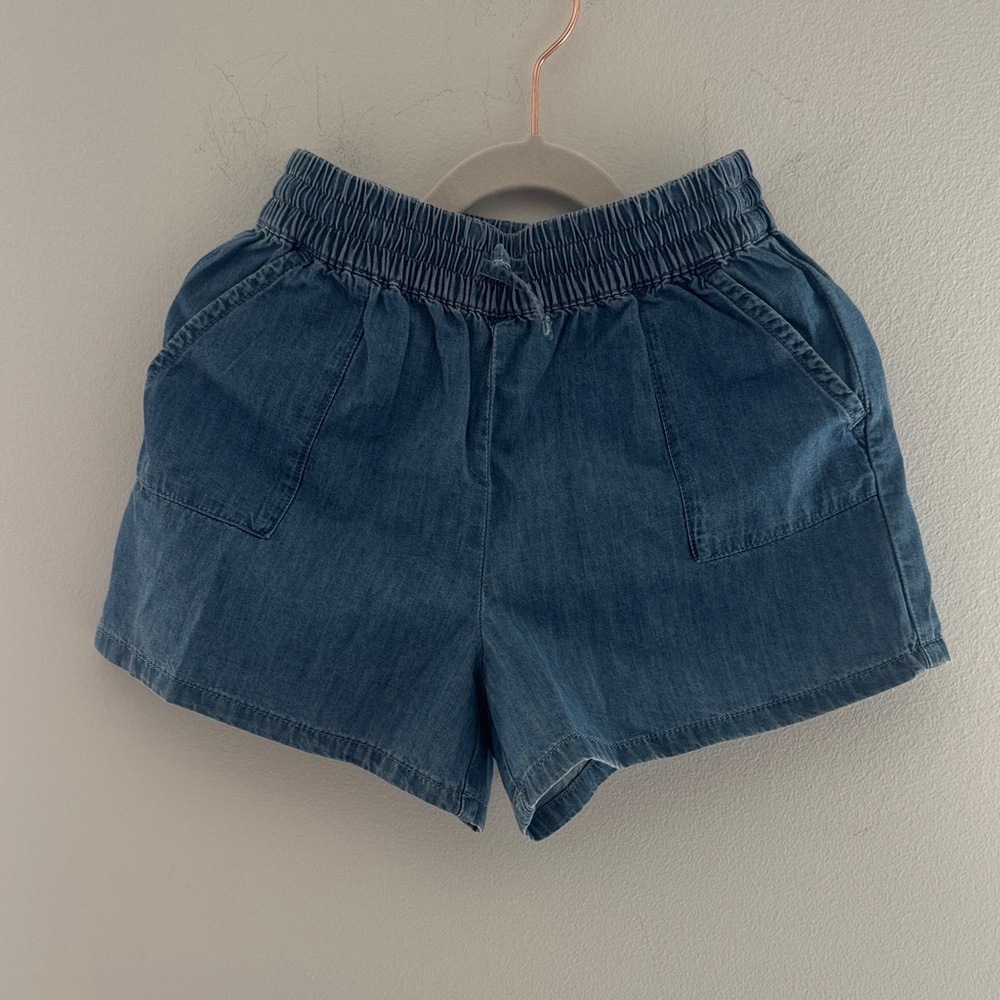 Janie and Jack Denim Elastic-Waist Blue Shorts